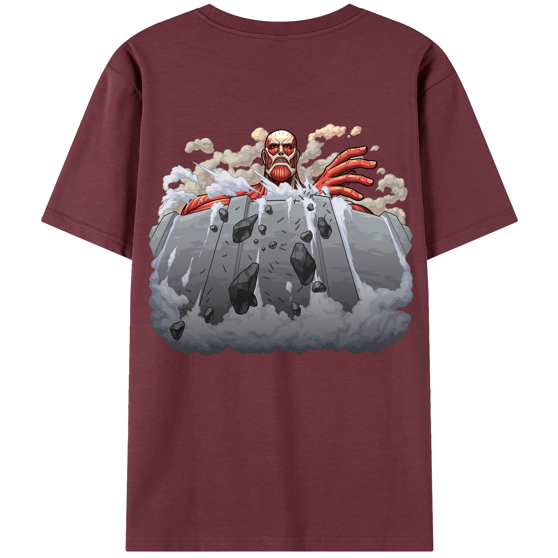 （画像用） 進撃の巨人 Attack on Titan 綿100％半袖Tシャツ（背面プリント）